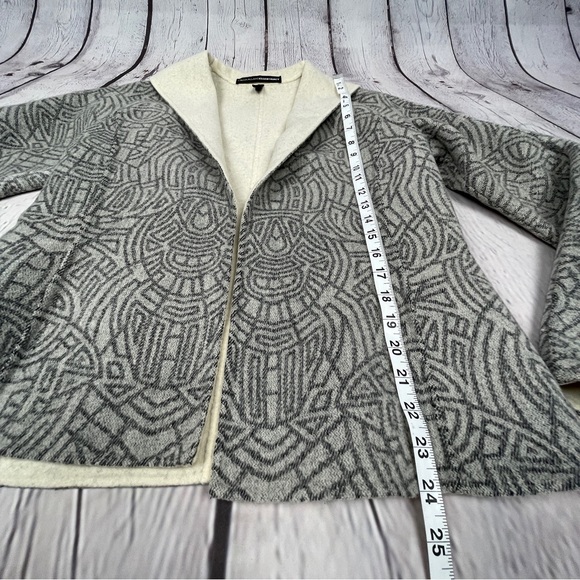 LINDA ALLARD ELLEN TRACY 100% wool tab collar open front jacket, size 4 - Picture 14 of 15